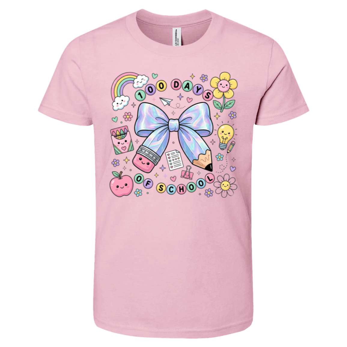 100 Days of School Bella + Canvas Kids SS T-Shirt - 931 Graphics